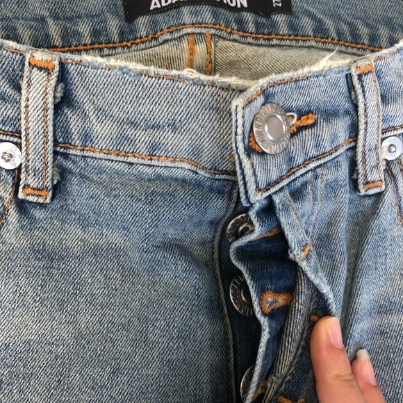 NWT Post LA ADAPTATION Boyish Crop Jeans Size 27 $495 Distressed Blue Denim - Picture 4 of 10
